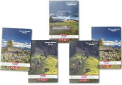 Herlitz 5 db-os Herlitz jegyzetfüzet készlet, A4, 60 lap, 70g/nm, négyzetek, lekerekített sarkok, Fedezze fel Romániát motívum (9487880-5)