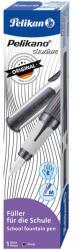 Pelikan tolltartó, Pelikano szerkezet, M-hegy, ergonomikus markolat, jobbkezeseknek, 1 nagy kék patron mellékelve, szürke színű, kartondobozban (824507)