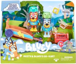 Bluey 2 db Bluey figurából álló készlet - Bluey & Rusty, Gokart (630996173572)