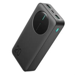 JOYROOM vésztöltő 2 USB+Type-C aljzat (20000mAh, 2.4A, PD gyorstöltő, LED jelzés) FEKETE JR-PBF14 (JR-PBF14)