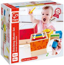 Hape játékkészlet, 6db, Zenélő doboz
