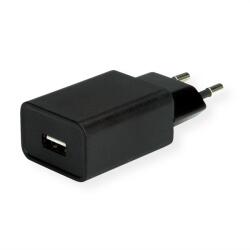VALUE Fali töltő, 1x USB-A, 18W, fekete 19.99. 1092-10 (19.99.1092-10)