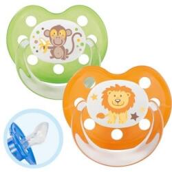 Baby-Nova Suzetă din silicon Baby Nova - Mărimea 1, leu și maimuță (28220)