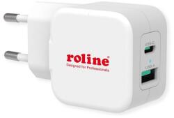 Roline Fali töltő, 1x USB-A QX3.0 A 1x USB-C Power IQ, 20W, fehér 19.11. 1052-10 (19.11.1052-10)