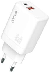 YOOUP NC48-D HÁLÓZATI TÖLTŐ PD 45W DUPLA USB-A USB-C (NC48-D)