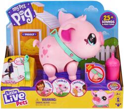 Moose Little Live Pets 26366 Interaktív rózsaszín kismalac Sétál Táncol Pig (26336)