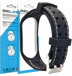Beline szíj Mi Band 6/5 Smartfekete-fehér black/white (BELI02238)