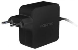 Approx Telefon töltő - 1db Type-C (USB-C) csatlakozó, 45W, 1.1m kábel, Fekete APPA45C (APPA45C)