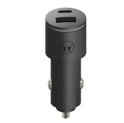 Motorola TURBOPOWER autós töltő USB+Type-C aljzat (45W, PD gyorstöltő 3.0) FEKETE B0DJH9HFNR (B0DJH9HFNR)