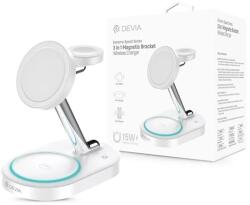 DEVIA ST111844 Extreme Speed Series 15W Qi 3In1 Iphone/iWatch/Airpods fehér vezeték nélküli töltő (ST111844) - pcx