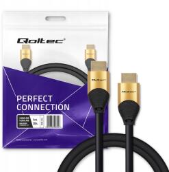 Qoltec Hdmi kábel v2.1 Ultra high speed 8K 60Hz 30AWG Gold 1m (50354)