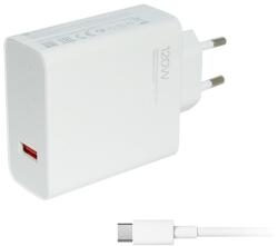 Xiaomi hálózati töltő USB aljzat (120W, PD gyorstöltő 3.0 + Type-C kábel) FEHÉR MDY-13-EE + TYPE-C (MDY-13-EE + TYPE-C)