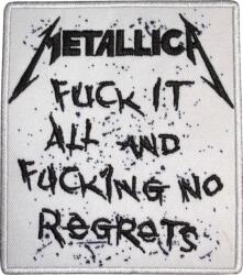 Metallica No Regrets Vasalható tapasz (METPAT05)