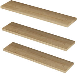 Hanah Home Boss Sapphire Oak polc, 3 db, természetes
