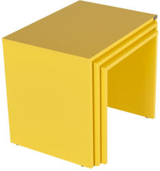 Hanah Home SHP Yellow tárolóasztal SHP sárga, 3 db, sárga