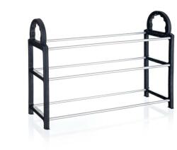 Brilanz BOLTON cipőtartó 65 x 17 x 42 cm, 3 polc, fekete