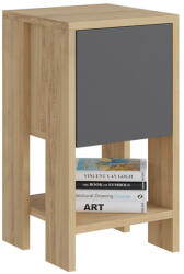 4-Home Éjjeliszekrény Ema Oak, világosbarna