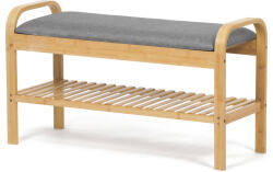 Autronic DR-N1016 GREY2 cipőtartó zsámollyal, 91 x 51 x 34 cm