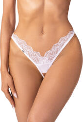 Obsessive Arrowel Crotchless Thong White L/XL