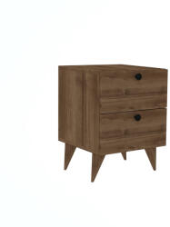 4-Home Măsuță de noptieră Kada Walnut 2, maro închis