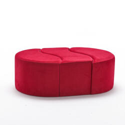 4-Home Alya Pouf Red zsámoly, piros