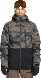 Quiksilver Mission Printed Block férfi snowboard kabát M barna