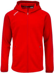 CCM Hanorac pentru copii LOCKER ROOM FLEECE FULL ZIP HOODIE Red L