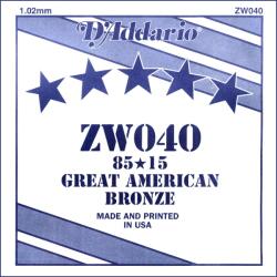 D'Addario ZW 040 Coardă individuală pentru chitară (ZW040)