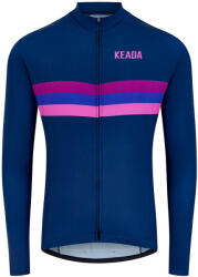 Keada Sports Férfi hosszúujjú kerékpáros mez - Sunset XL lila