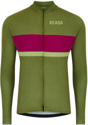 Keada Sports Férfi hosszúujjú kerékpáros mez - Onwards Two 2XL vörös|zöld