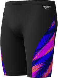 Speedo Férfi Speedo Allover Digital V-Cut Jammer úszó zavarógépek 2XS fekete