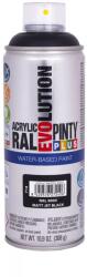 PINTY PLUS Evolution vízbázisú akril festék spray 400 ml, RAL 9005 matt mélyfekete színű | PINTY PLUS 714