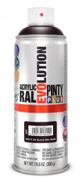 PINTY PLUS Evolution oldószeres akril festék spray 400 ml, RAL 9005 MATT mélyfekete színű | PINTY PLUS 597
