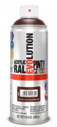 PINTY PLUS Evolution oldószeres akril festék spray 400 ml, RAL 8017 csokoládébarna színű | PINTY PLUS 548