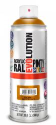 PINTY PLUS Evolution oldószeres akril festék spray 400 ml, RAL 8001 okkerbarna színű | PINTY PLUS 605