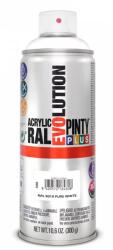 PINTY PLUS Evolution oldószeres akril festék spray 400 ml, RAL 9010 tiszta fehér színű | PINTY PLUS 590