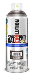 PINTY PLUS Evolution vízbázisú akril festék spray 400 ml, RAL 8019 szürkésbarna színű | PINTY PLUS 776