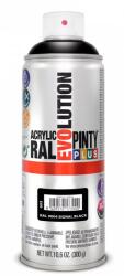 PINTY PLUS Evolution oldószeres akril festék spray 400 ml RAL 9004 szignálfekete színű | PINTY PLUS 603