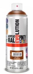PINTY PLUS Evolution oldószeres akril festék spray 400 ml, RAL 8011 dióbarna színű | PINTY PLUS 604