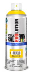 PINTY PLUS Evolution vízbázisú akril festék spray 400 ml, RAL 1023 MATT közlekedési sárga színű | PINTY PLUS 838