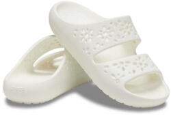 Crocs Classic Floral Cutout női fehér fix pántos strandpapucs 210966-0WV