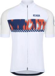 Keada Sports Férfi rövid ujjú kerékpáros mez - Signal Three S fehér