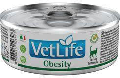 Vet Life Natural Cat Cons. Elhízás 85g