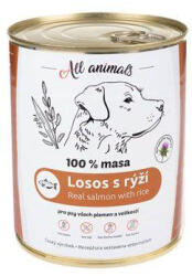  All Animals DOG konz. Lazac darált rizzsel 800g