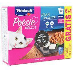  Vitakraft Cat Poésie DéliSauce Multipack hal 6+1x85g