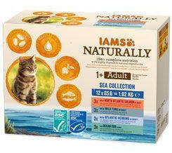 Iams Adult Naturally tasak Sea in gravy 12x85g