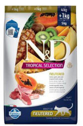 N&D macska TROPICAL SELECTION (AG) felnőtt ivartalanított bárány 4 kg +1 kg