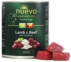 nuevo dog Senior Bárány & Zabpehely bal. 6 x 400 g-os konzervdoboz