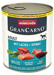 Animonda GRANCARNO® adult kutya lazac és spenót csomag 6 x 800g konzerv