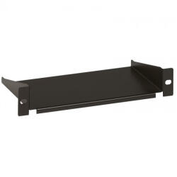 Legrand Rackszekrény polc - (10", 1U, fix, 120 mm mély, 2 ponton rögzíthető, 10kg, Linkeo, Fekete) (046223) - bbmarket